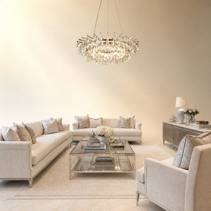 Quenvan Round Crystal Chandelier