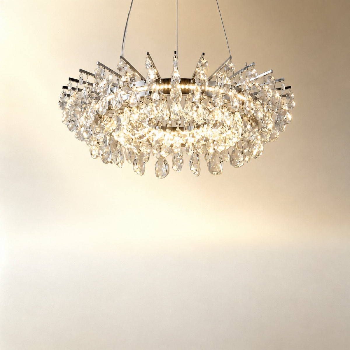 Quenvan Round Crystal Chandelier
