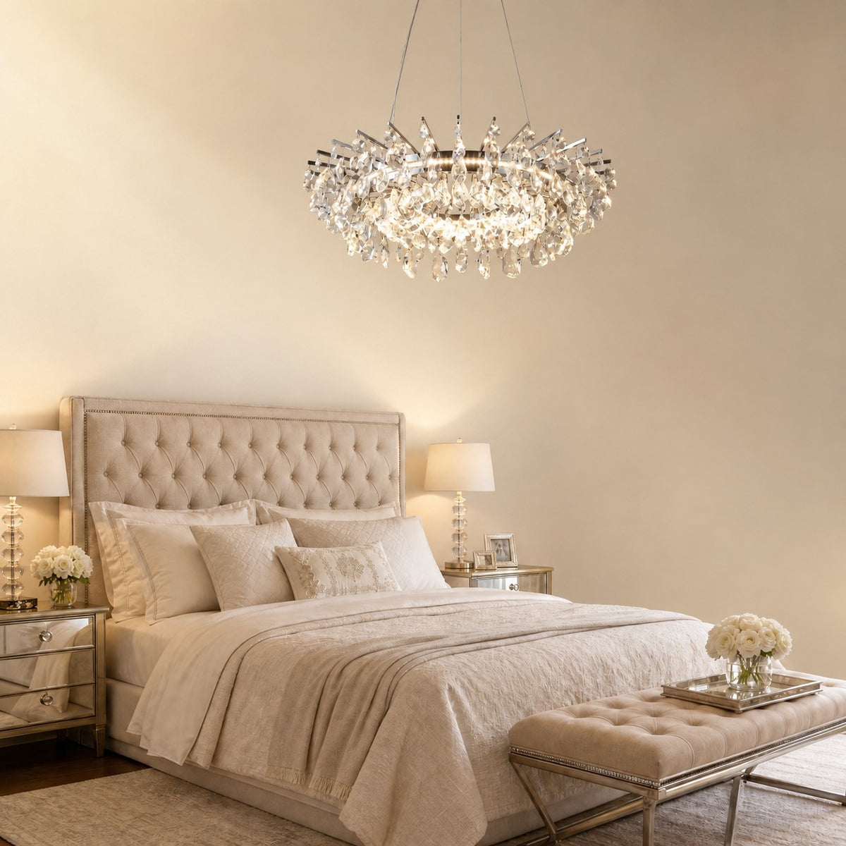 Quenvan Round Crystal Chandelier