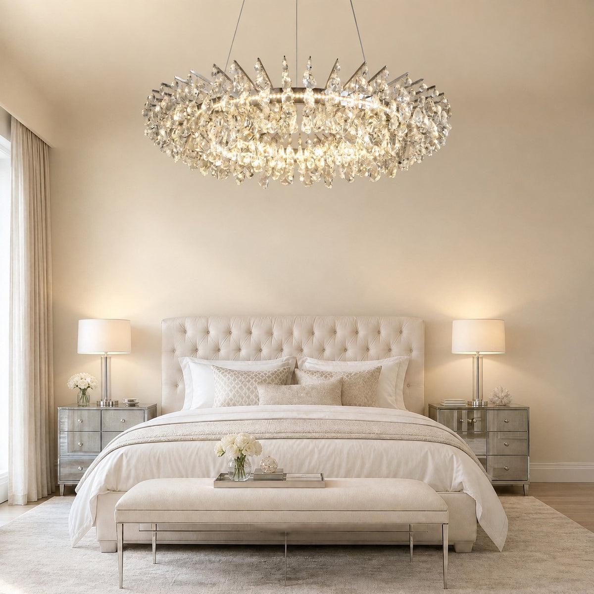 Quenvan Round Crystal Chandelier