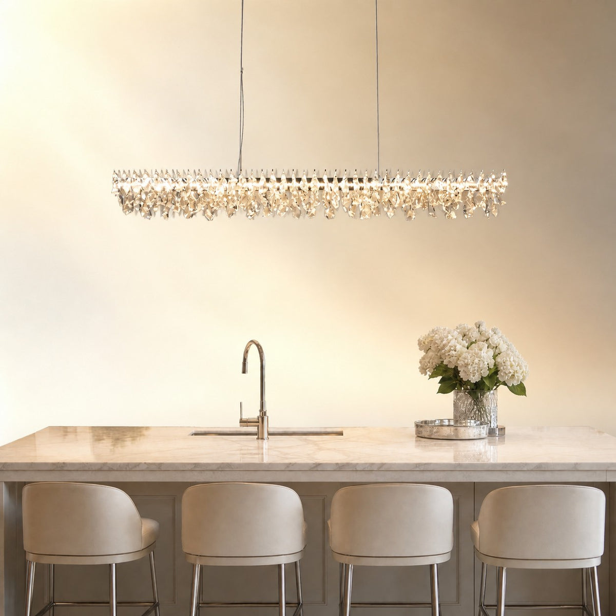 Quenvan Round Crystal Chandelier