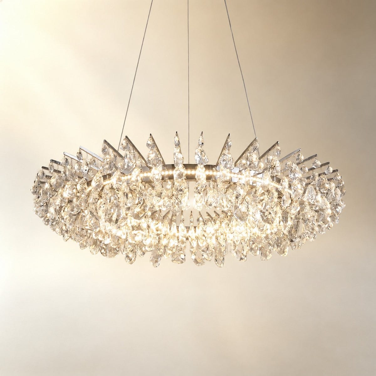 Quenvan Round Crystal Chandelier