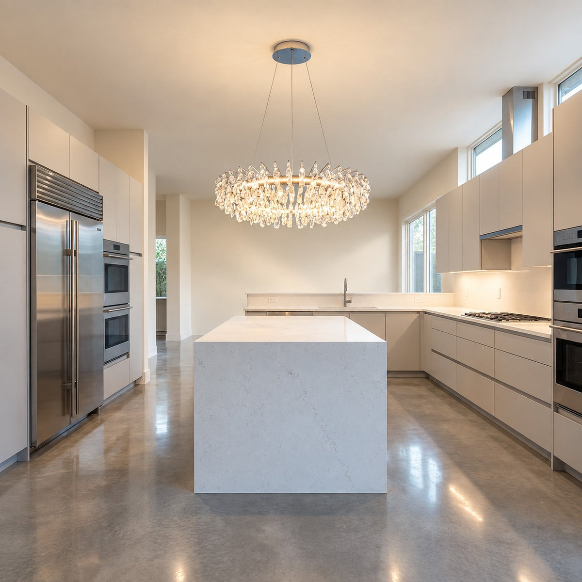 Quenvan Round Crystal Chandelier
