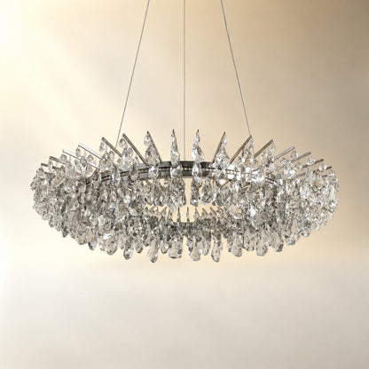 Quenvan Round Crystal Chandelier