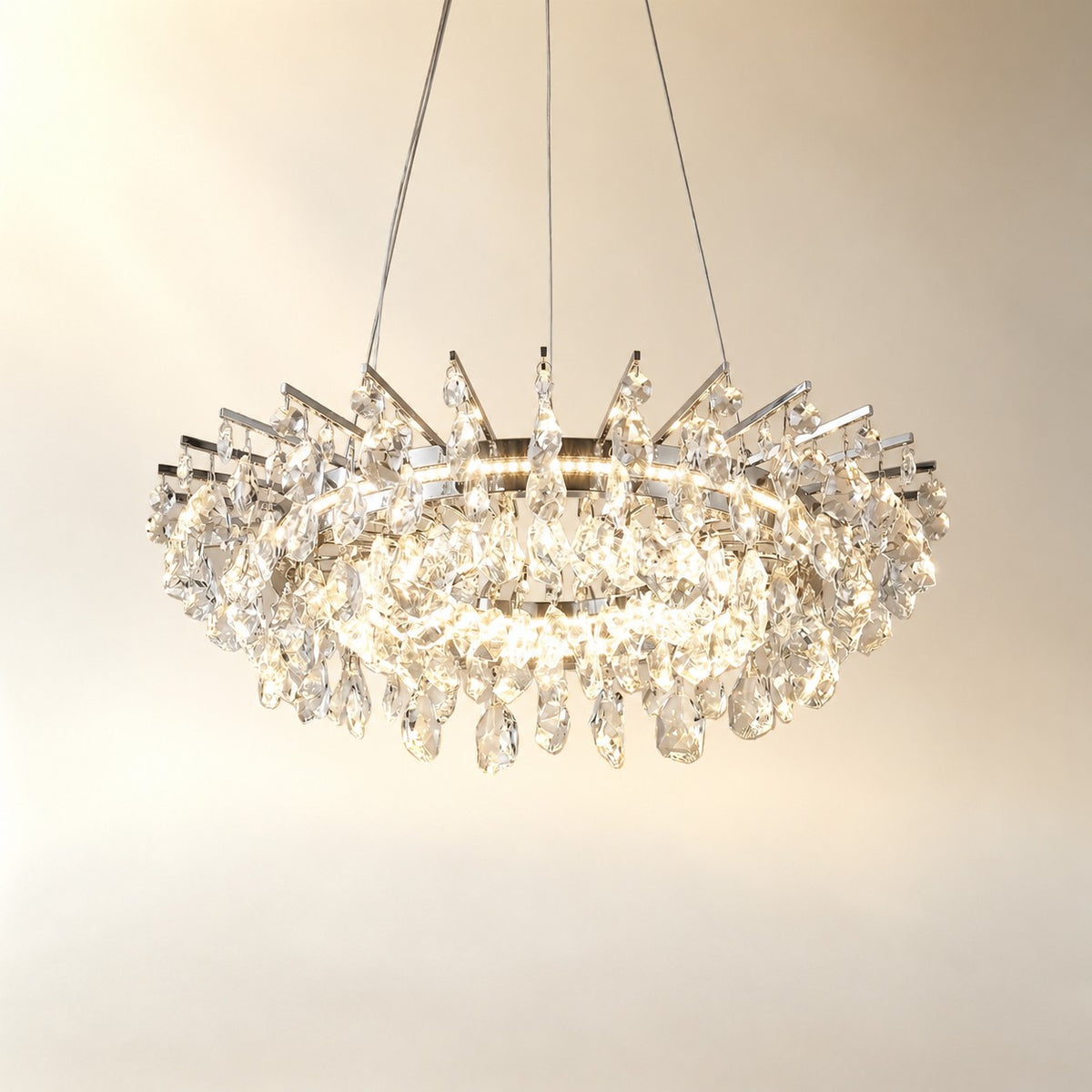 Quenvan Round Crystal Chandelier