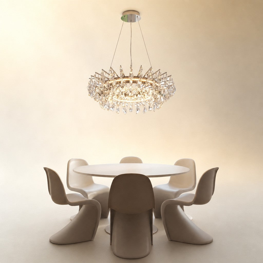 Quenvan Round Crystal Chandelier