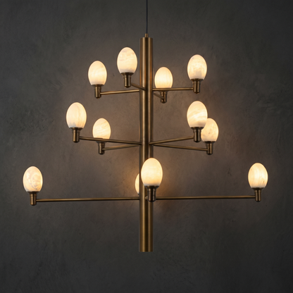 Aelis Brass Living Room Chandelier