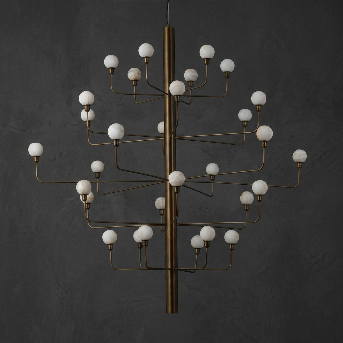 Aelis Alabaster Foyer Large Chandelier