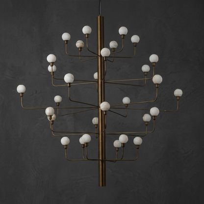 Aelis Alabaster Foyer Large Chandelier