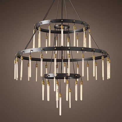 Retro-Inspired Metal Pendant Light Chandelier for Living Room/Bedroom/Staircase/Villa