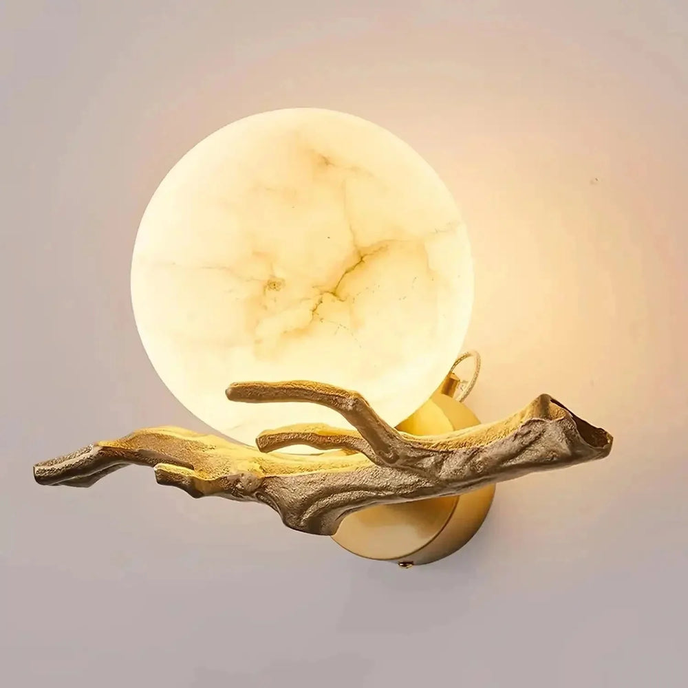 Retro Twigs Alabaster Wall Lamp