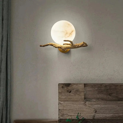 Retro Twigs Alabaster Wall Lamp - Dia 11.8″(30cm) x H 7.9″(20cm)Blushlighting