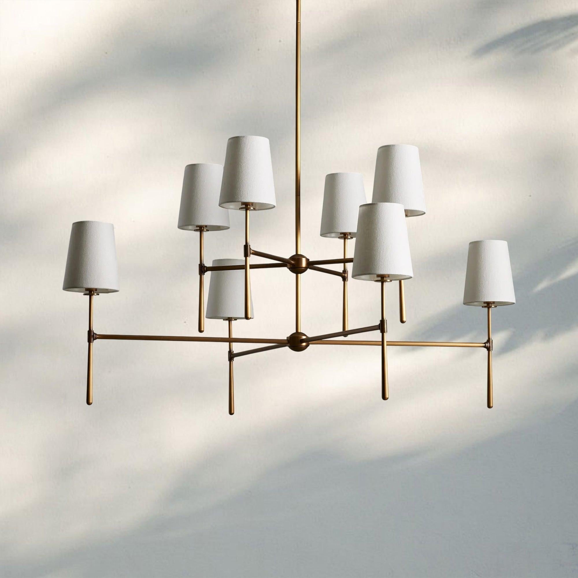 Rhodas 2 - Tier Round Chandelier - 48''BrassBlushlighting