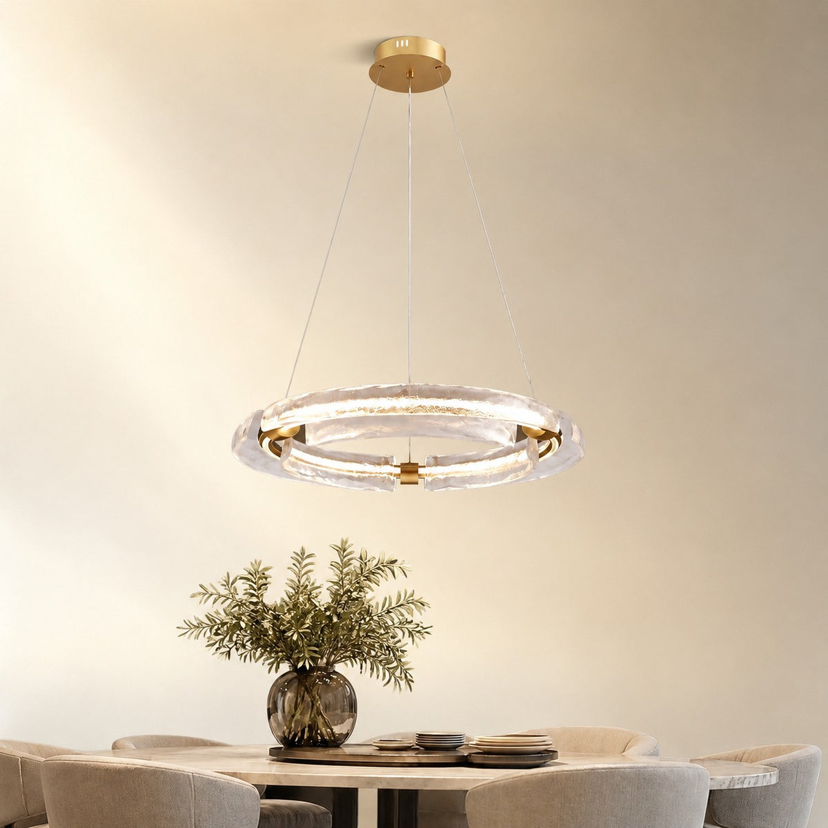 Rhovan Modern Glass Chandelier