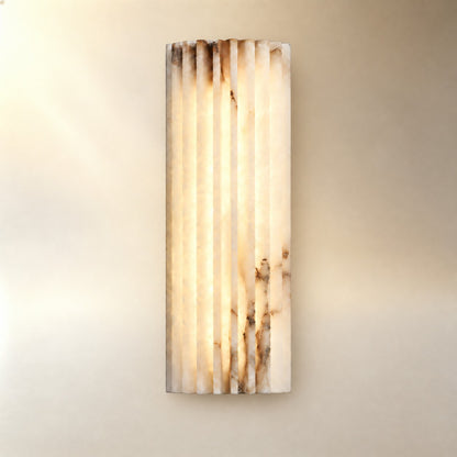 Ribelle Fluted Alabaster Wall Sconce