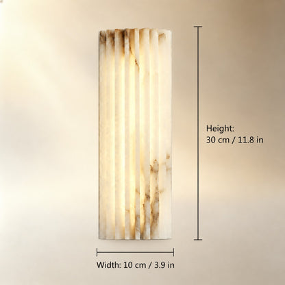 Ribelle Fluted Alabaster Wall Sconce