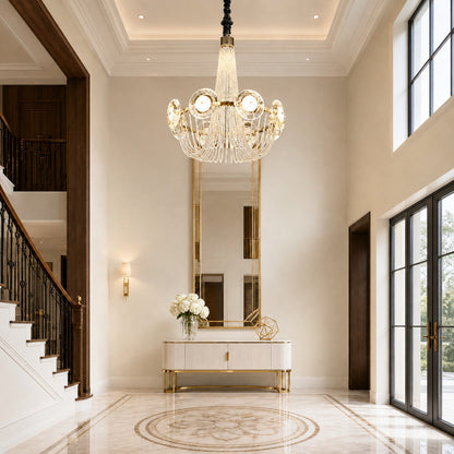 Rococo Dream Modern Sculptural Ring Chandelier