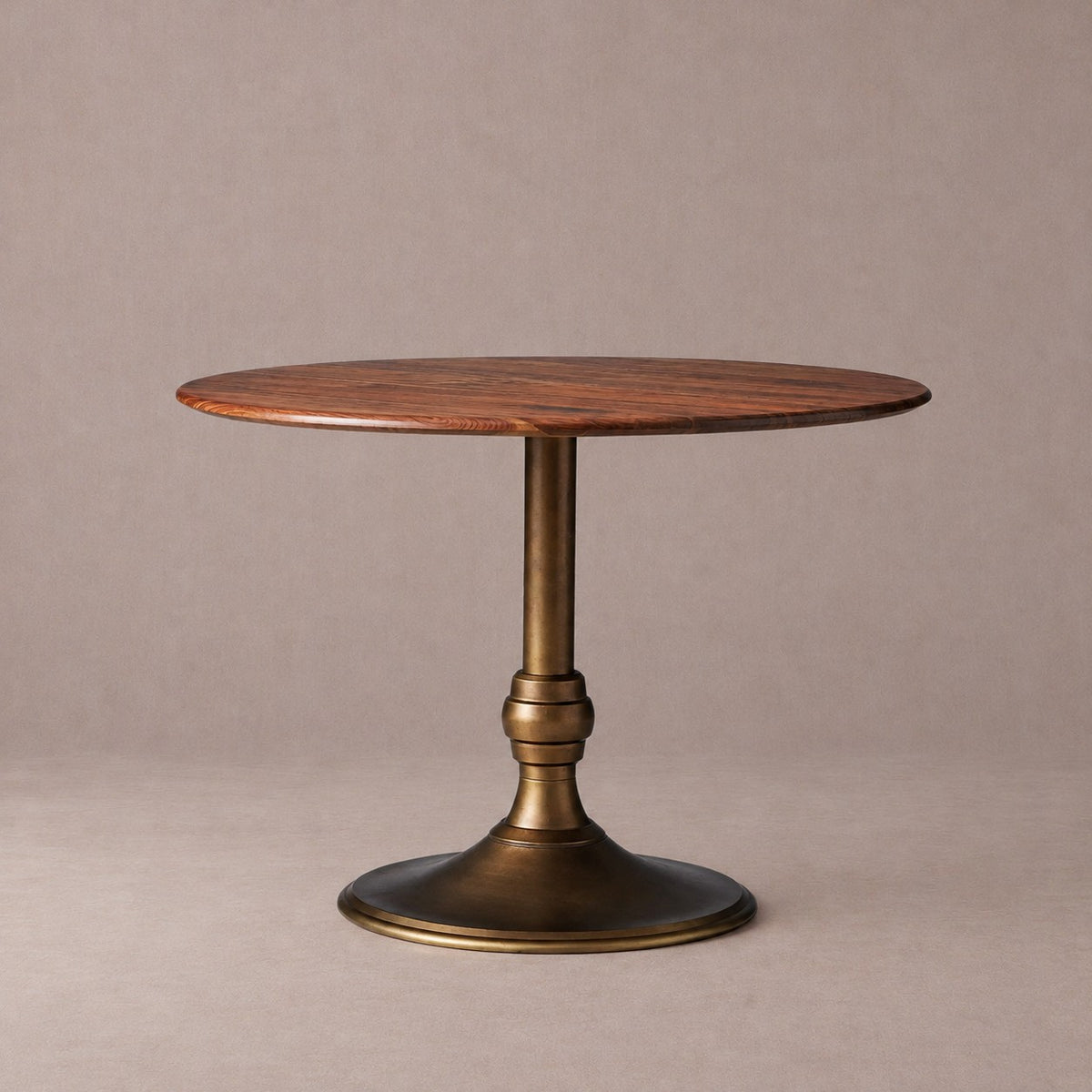 Round Bistro Table with Cast Iron Base