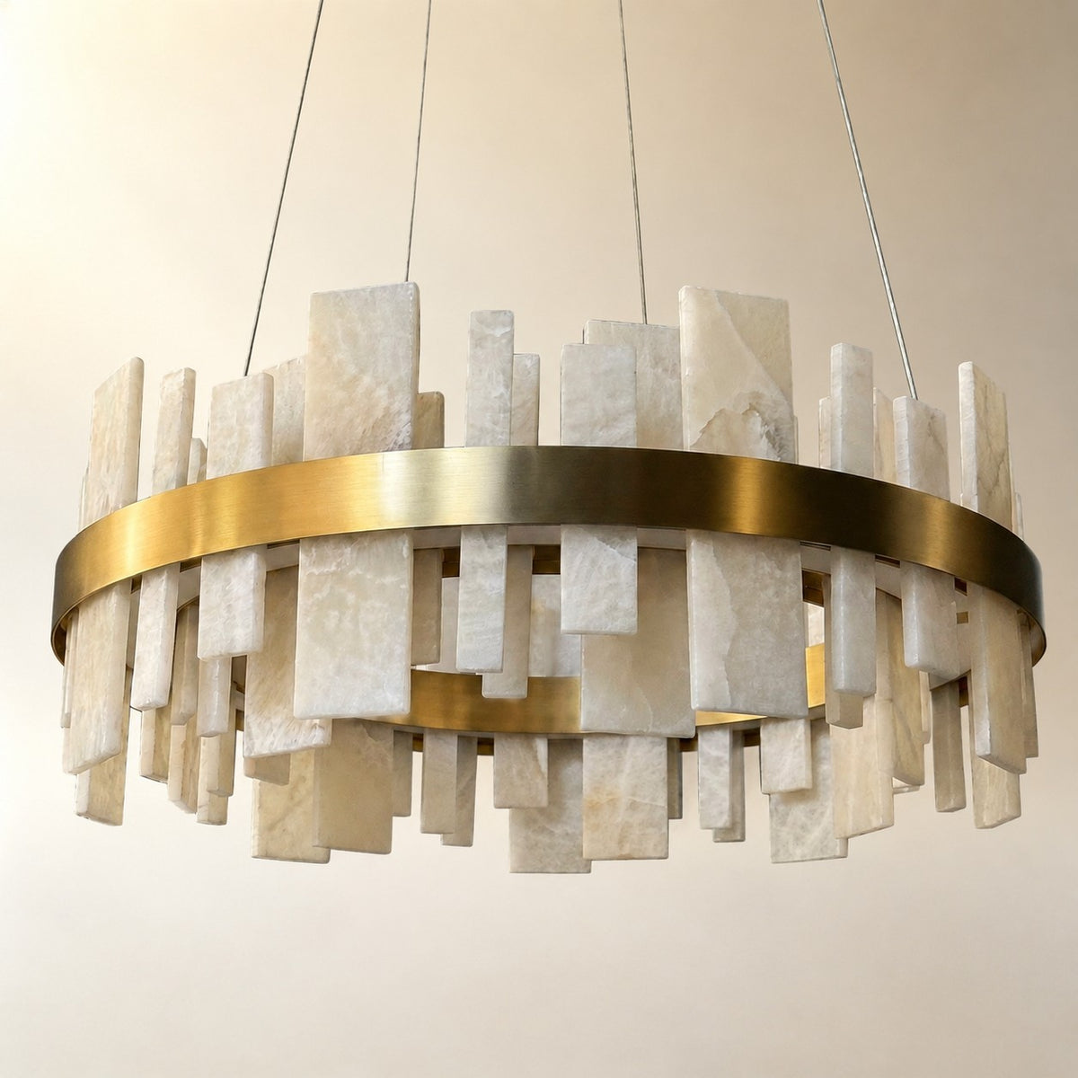 Round Block Chandelier