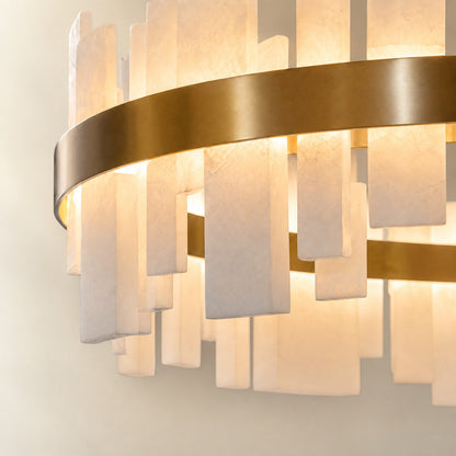 Round Block Chandelier