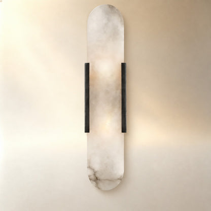 Rowan Modern Alabaster Wall Sconce 20"H, 28"H