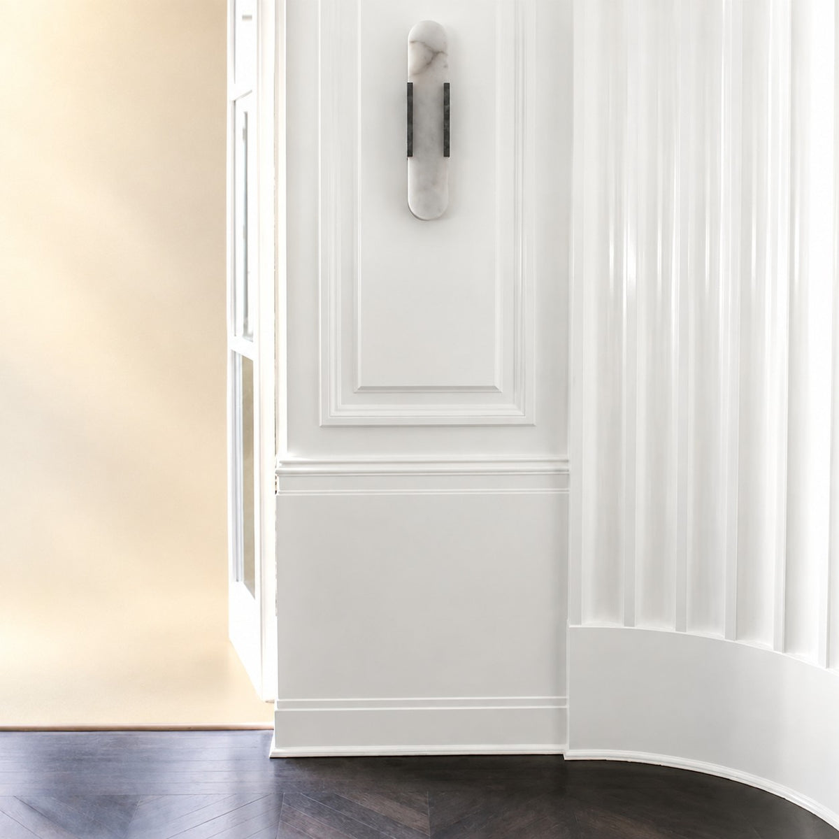 Rowan Modern Alabaster Wall Sconce 20"H, 28"H