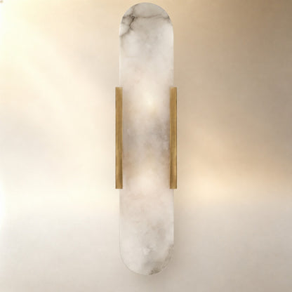 Rowan Modern Alabaster Wall Sconce 20"H, 28"H