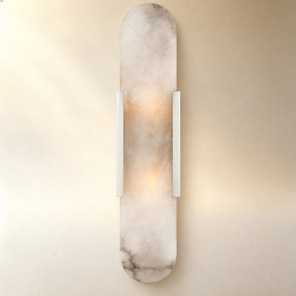 Rowan Modern Alabaster Wall Sconce 20"H, 28"H