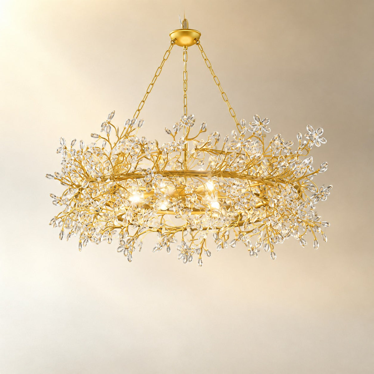 Rowan Twig Modern Round Chandelier 39"D