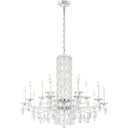 Siena Short Column Crystal Chandelier 41"