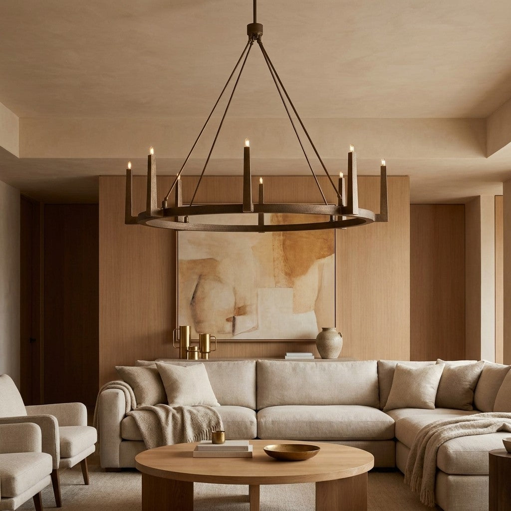 Emmet Round Chandelier 42''54''