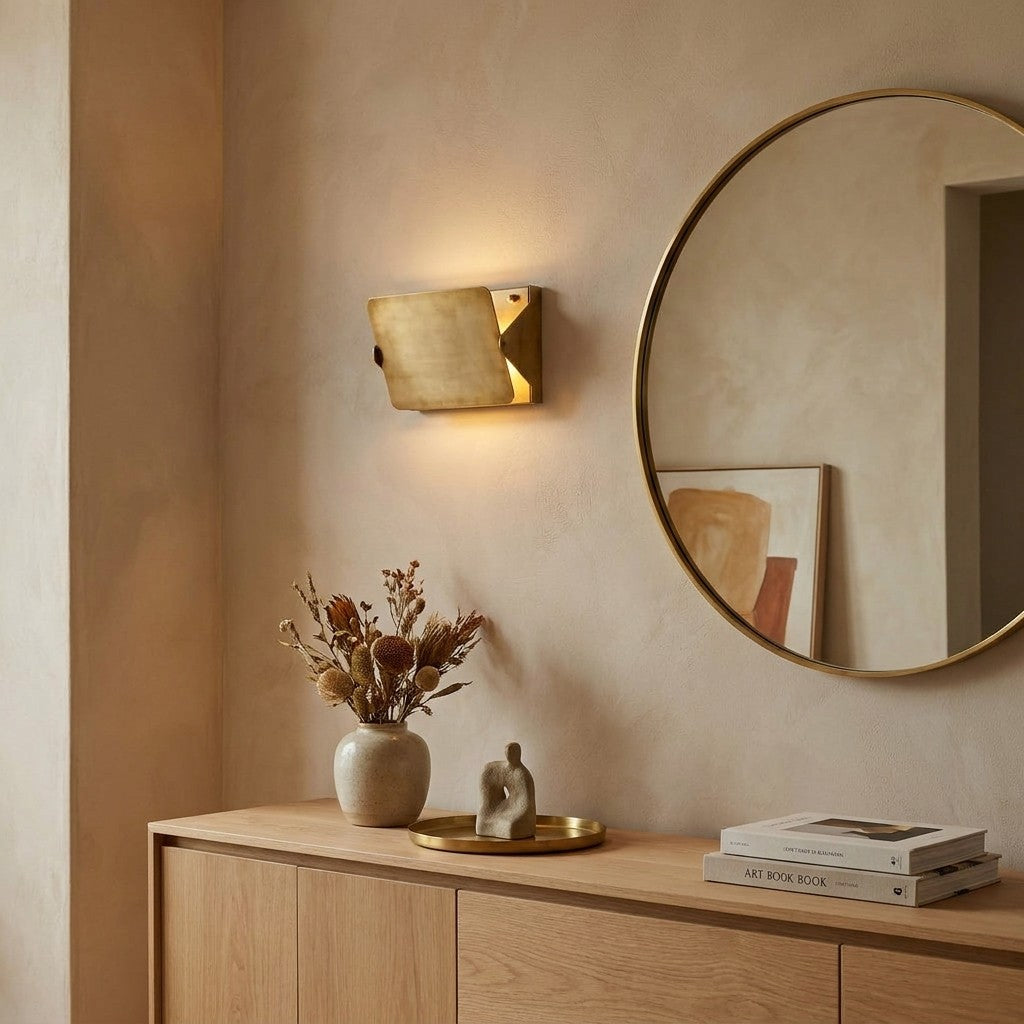 Brass Sconce with Flip Front