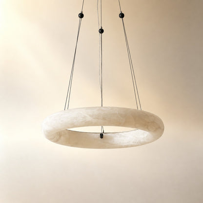 Single Ring Pendant Alabaster
