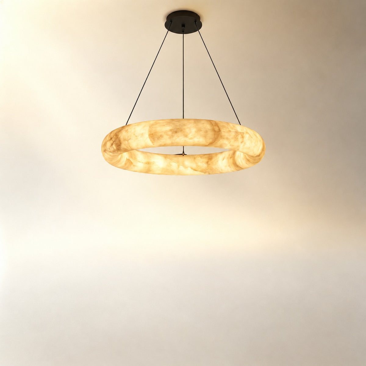 Single Ring Pendant Alabaster