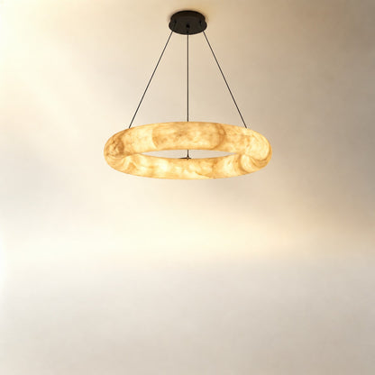 Single Ring Pendant Alabaster