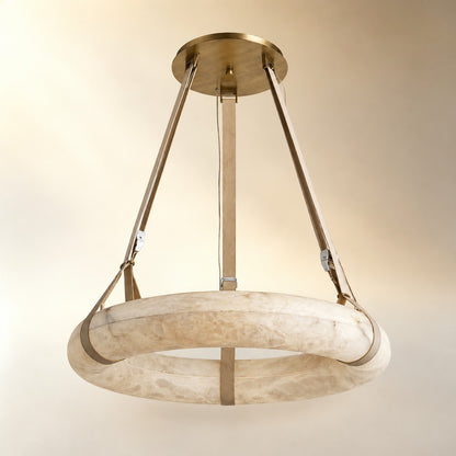 Single Ring Pendant Alabaster