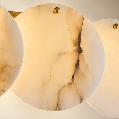 Solara French Art Deco Spanish Alabaster Wall Sconce