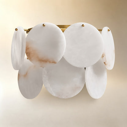 Solara French Art Deco Spanish Alabaster Wall Sconce