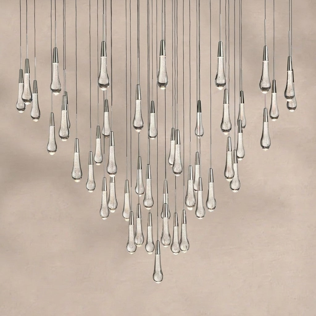 Solitaire Modern 17'' 24'' 36'' 58'' Round Chandelier Lighting