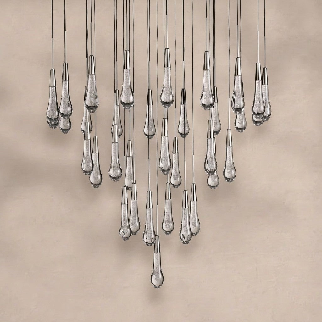 Solitaire Modern 17'' 24'' 36'' 58'' Round Chandelier Lighting