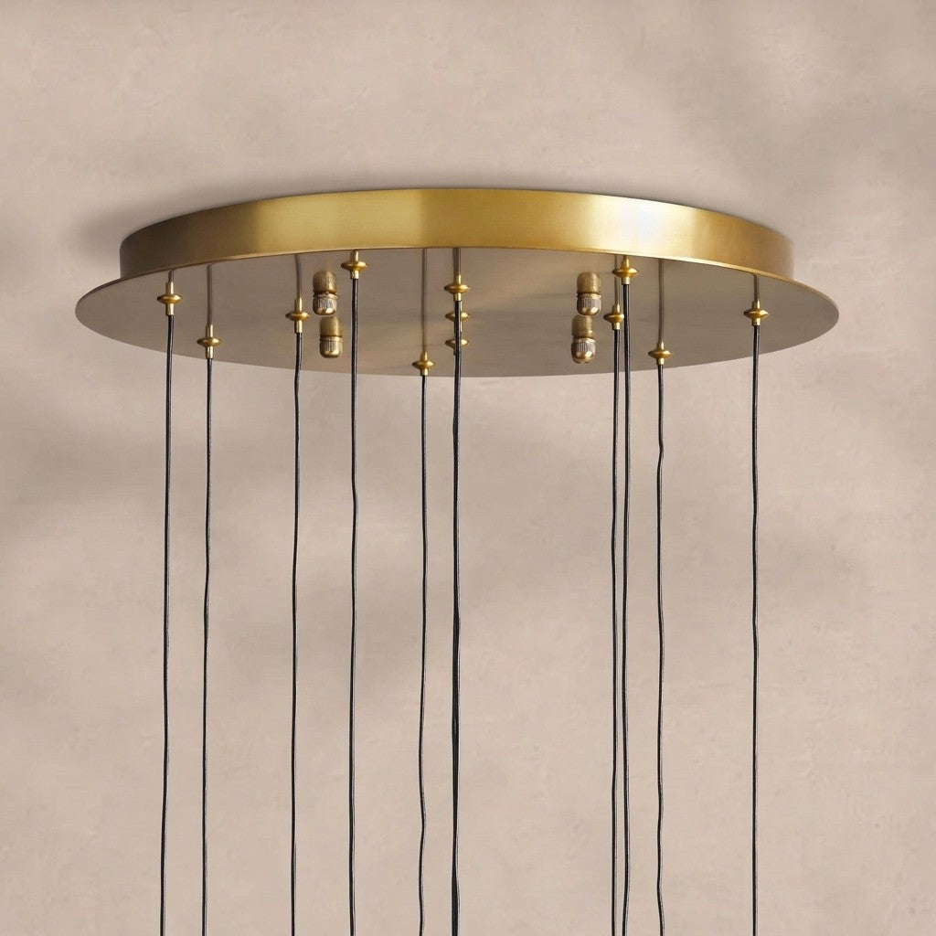 Solitaire Modern 17'' 24'' 36'' 58'' Round Chandelier Lighting