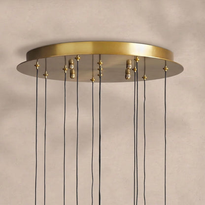 Solitaire Modern 17'' 24'' 36'' 58'' Round Chandelier Lighting