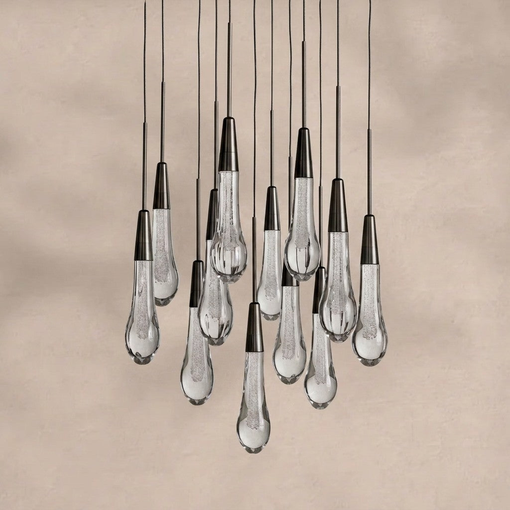 Solitaire Modern 17'' 24'' 36'' 58'' Round Chandelier Lighting