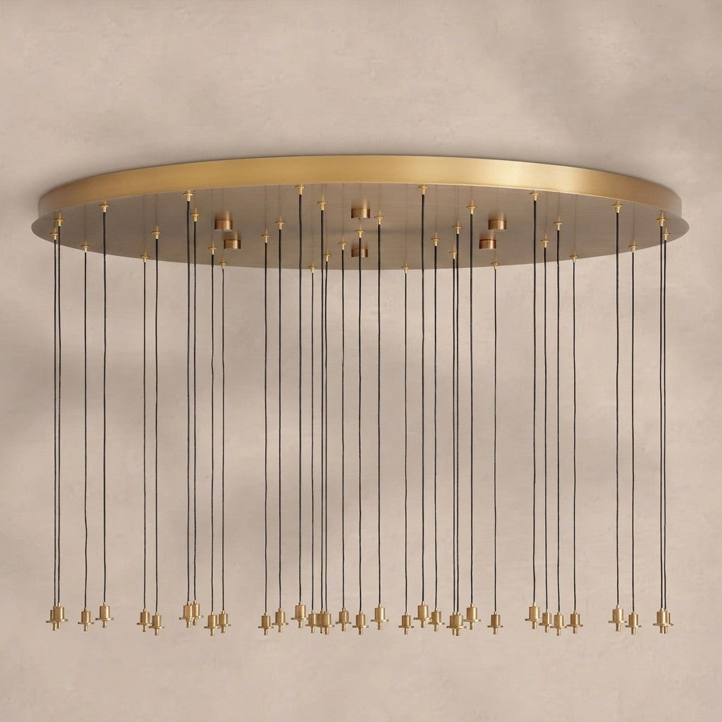 Solitaire Modern 17'' 24'' 36'' 58'' Round Chandelier Lighting