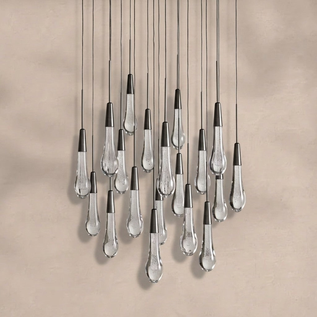 Solitaire Modern 17'' 24'' 36'' 58'' Round Chandelier Lighting