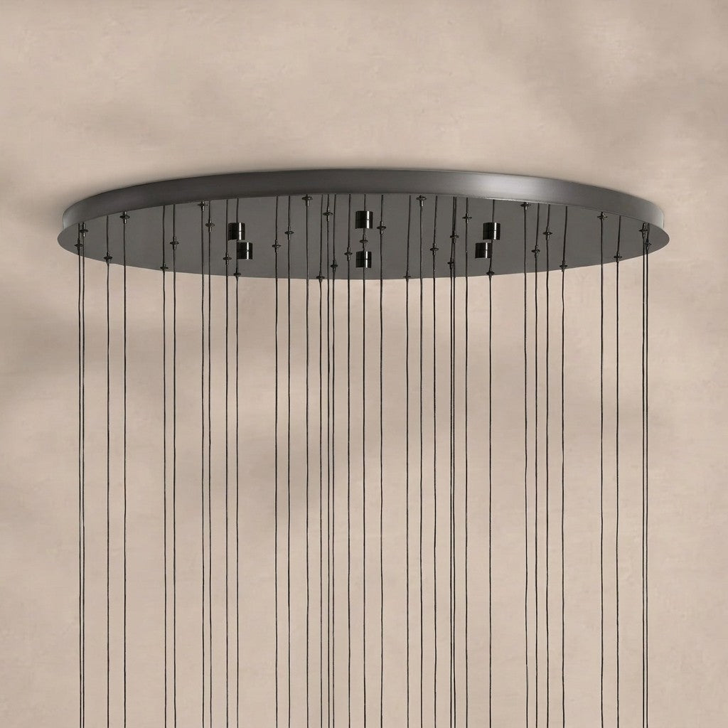 Solitaire Modern 17'' 24'' 36'' 58'' Round Chandelier Lighting