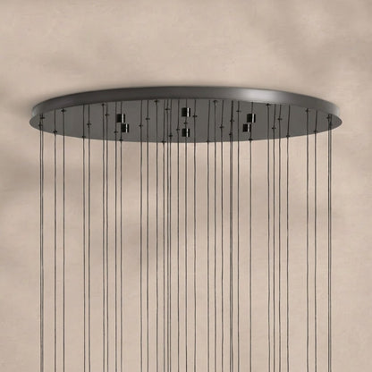 Solitaire Modern 17'' 24'' 36'' 58'' Round Chandelier Lighting