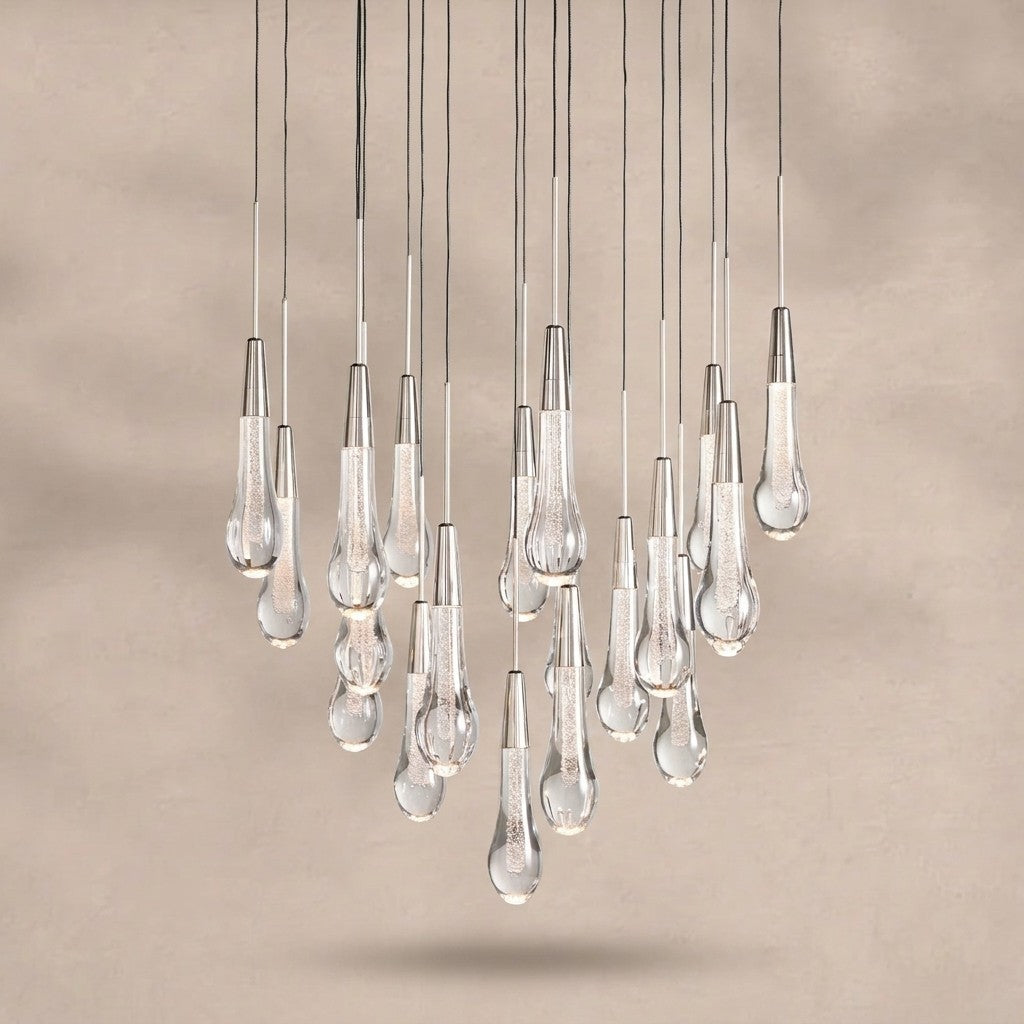 Solitaire Modern 17'' 24'' 36'' 58'' Round Chandelier Lighting