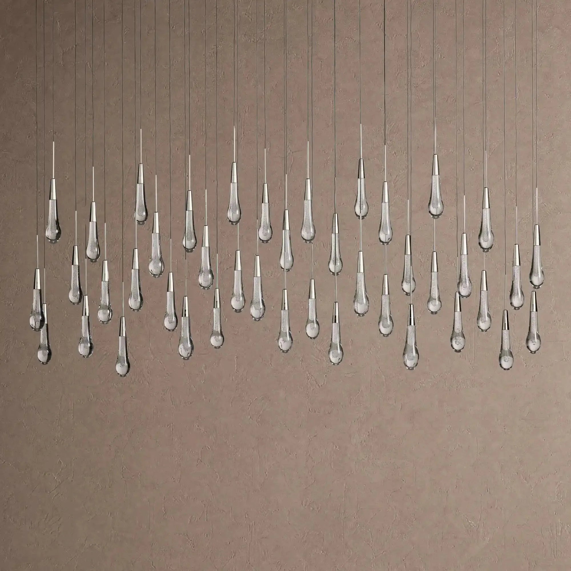 Soltaire Linear Chandelier - Raindrop Pendant Lighting