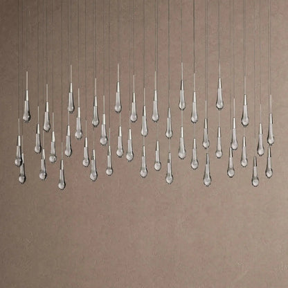 Soltaire Linear Chandelier - Raindrop Pendant Lighting
